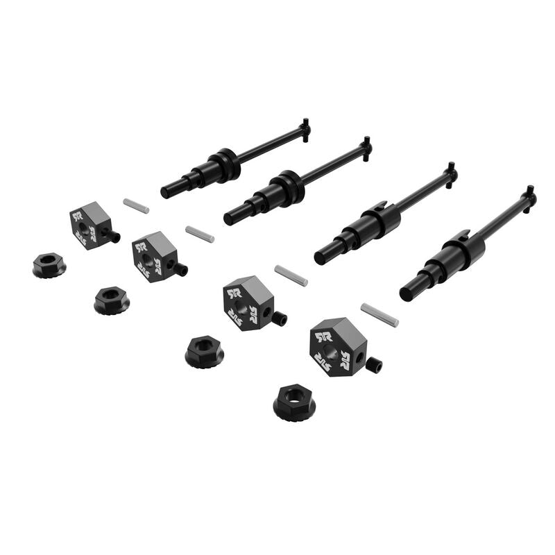 Metal Axle and Wheel Hex Set Type F (4) GROM