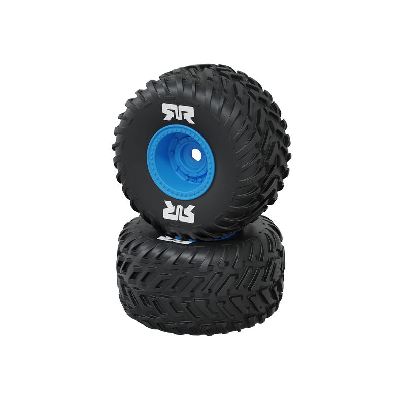 dBoots Cut Chevron MT Glued Tyres 16mm (2) Blue