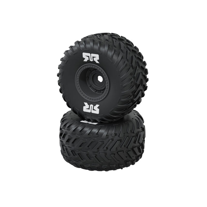 dBoots Cut Chevron MT Glued Tyres 16mm (2) Gunmetal
