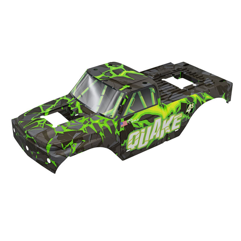 QUAKE 4S Brushless Clipless Painted Body Black/Green