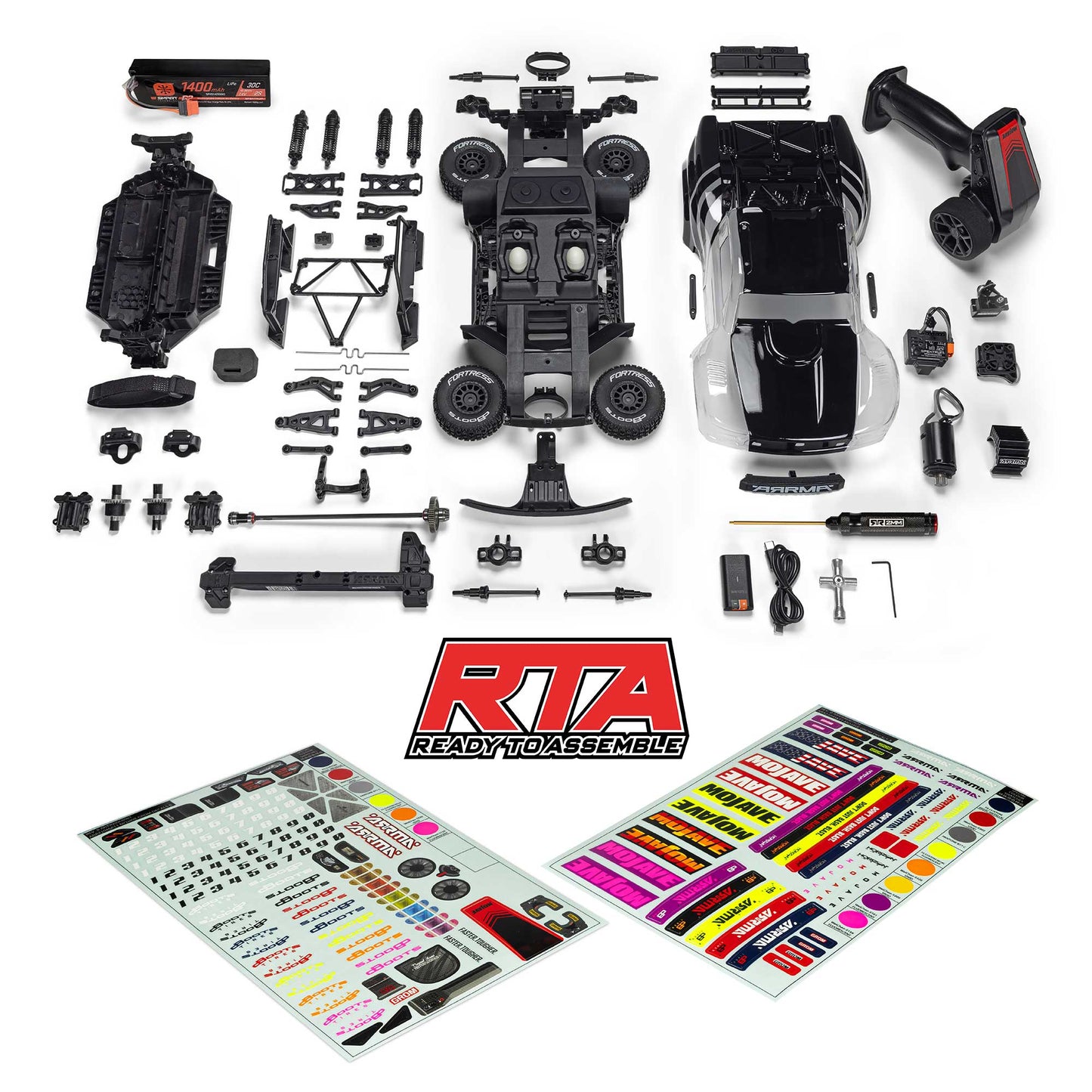 ARRMA 1/16 MOJAVE GROM Kit Unpainted (Battery & Charger Included)