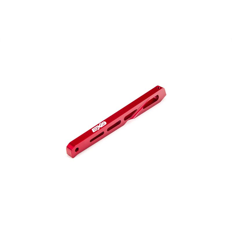 Rear Centre Aluminium Chassis Brace 120mm Red EXB