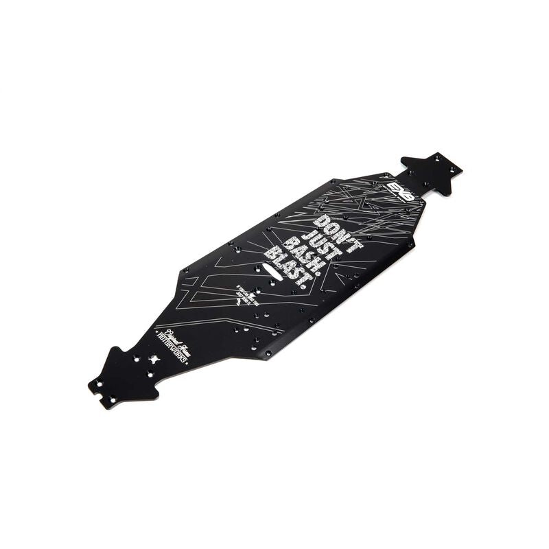 Aluminium Chassis CNC 7075 T6 LWB Black: EXB