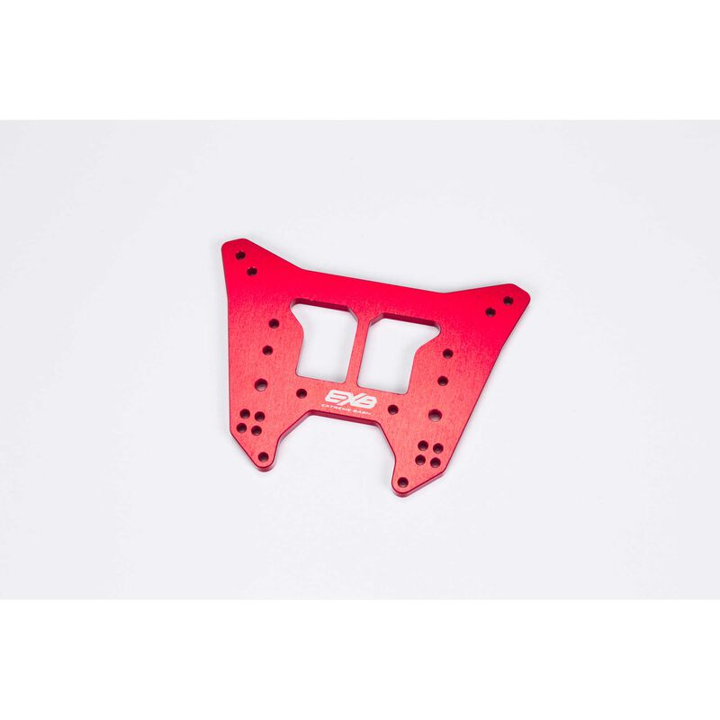 Rear Aluminium Shock Tower CNC 7075 T6 ML Red: EXB