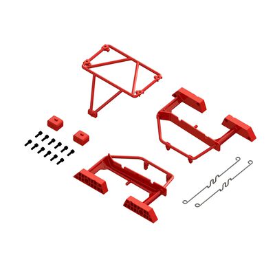 Desert Truck Body Roll Cage Set (Red) - GROM