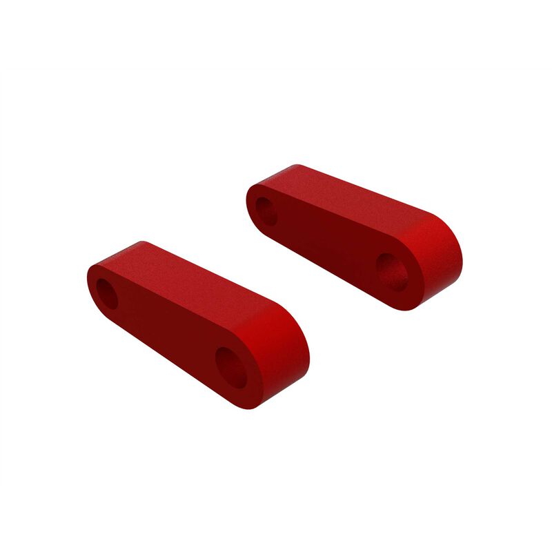 Aluminium FR Suspension Mounts Red (2)