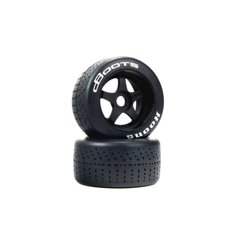 dBoots Hoons 53/107 2.9 Pre Mounted Belted Tyres Silver 17mm Hex 5 Spoke (2)