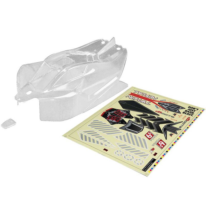 AR406106 Clear Body with Decals Typhon 6S BLX