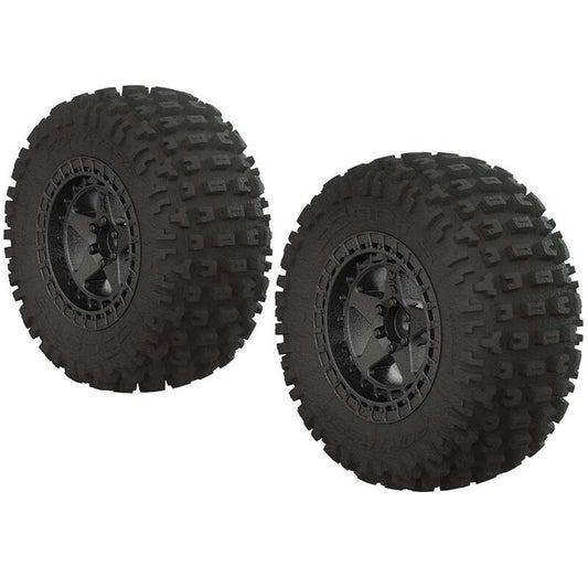 AR550043 Fortress SC Tire Set Glued Blk