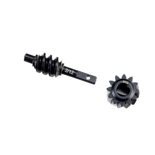 Steel Ring/Pinion Worm Gear 2/12T Axle SCX30