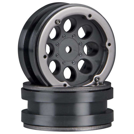 AX8087 8-Hole 1.9 Beadlock Wheel Black (