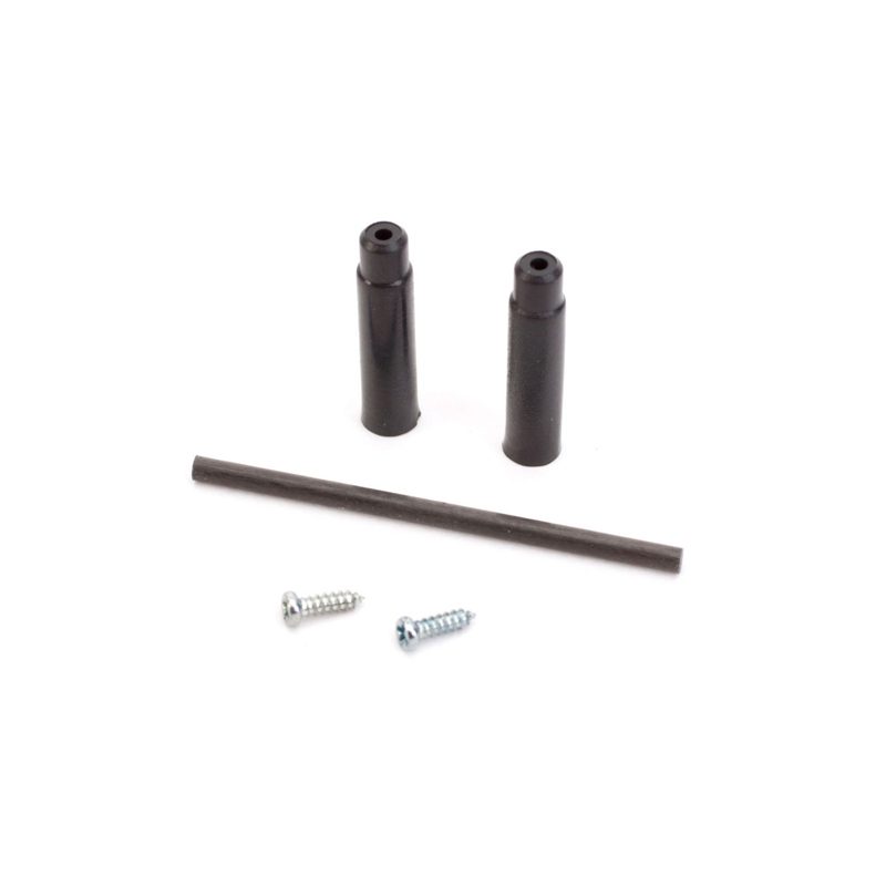 Upper Canopy Mounts w/Carbon Rod: Red