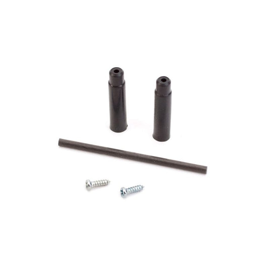 Upper Canopy Mounts w/Carbon Rod: Red