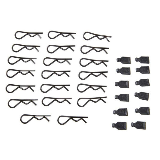 1/8 Body Clips (20)/Rubber Pull Tabs (12