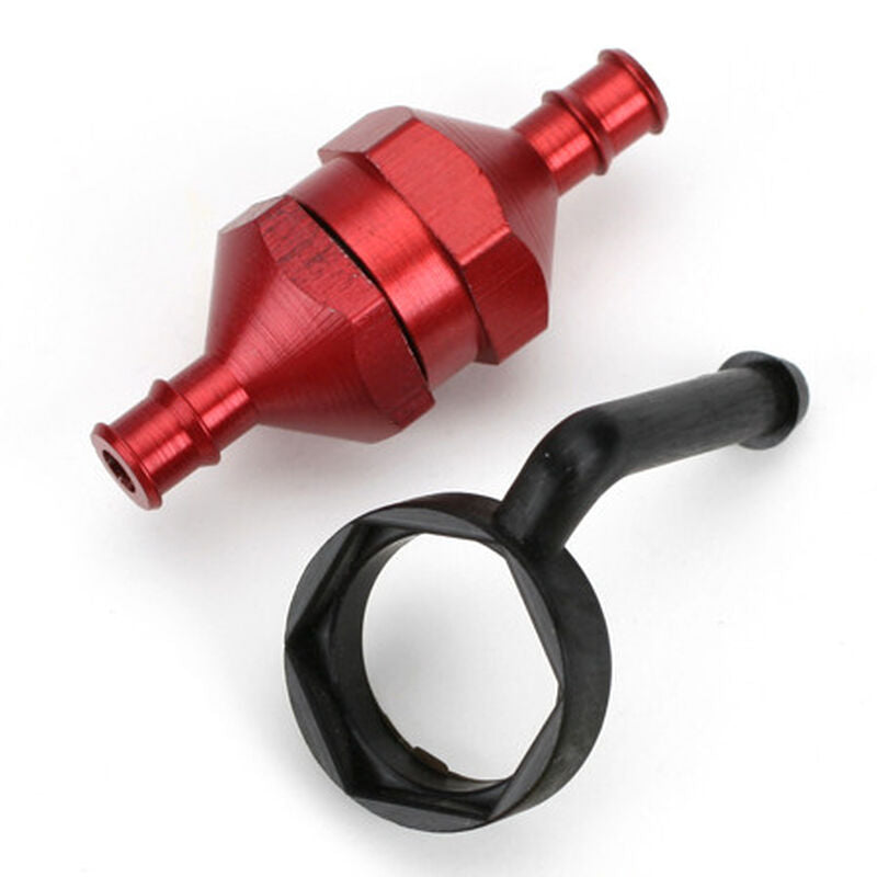 In-Line Fuel Filter Red