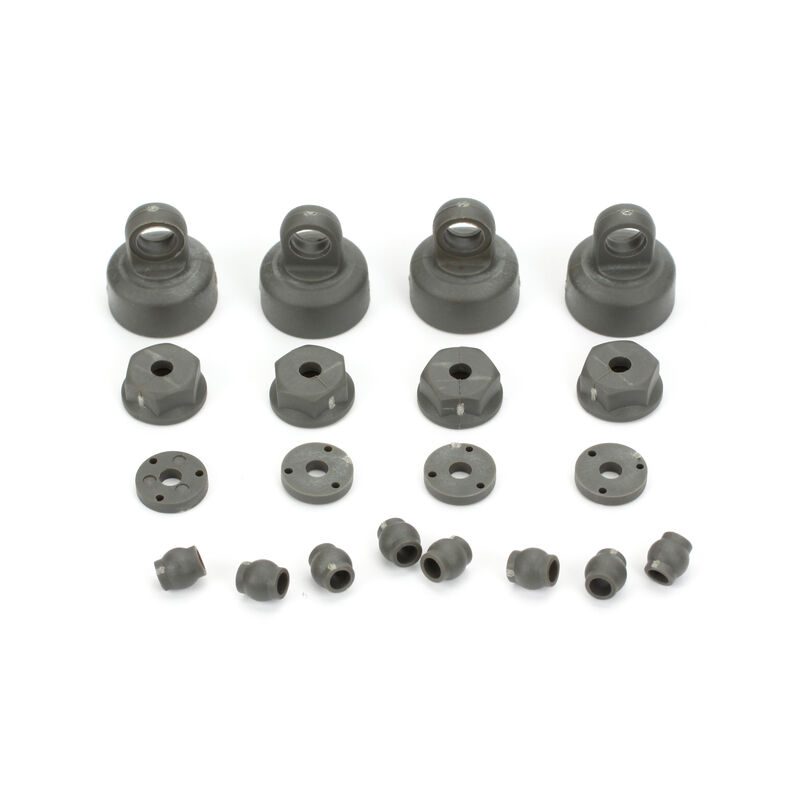 Shock Cap Piston Pivot Ball Set: 1:10
