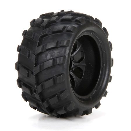 Front/Rear Premount Tire:(2) 1:24 4WD Ru