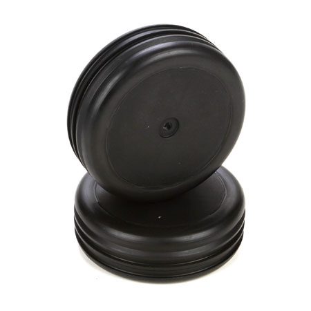 Front TirePremountBlack Wheel (2):1:10