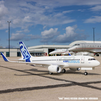 E-flite Airbus A320neo Twin 64mm EDF BNF Basic with AS3X+ and SAFE Select Base White