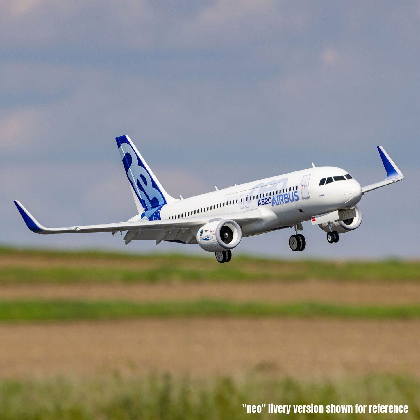 E-flite Airbus A320neo Twin 64mm EDF BNF Basic with AS3X+ and SAFE Select Base White