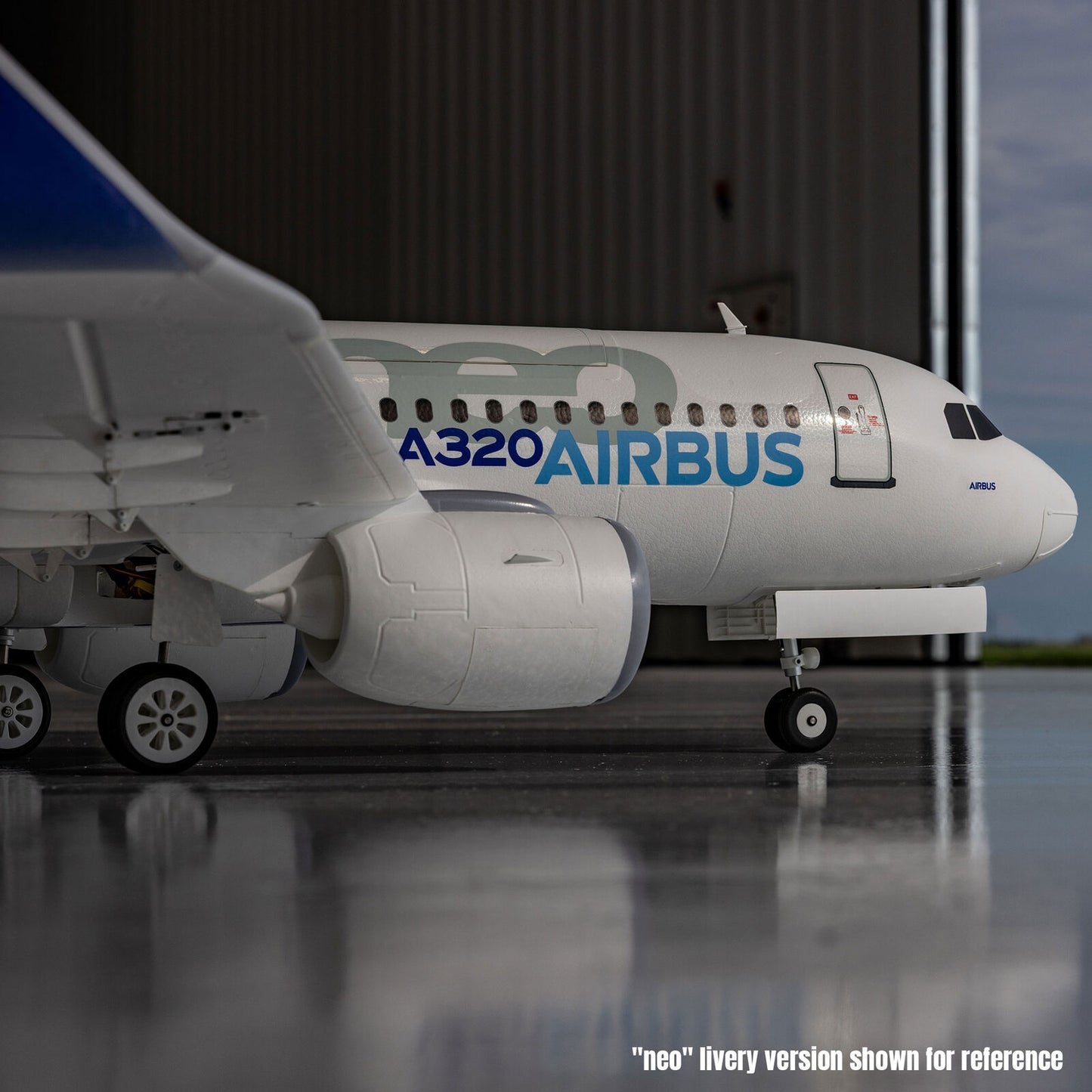 E-flite Airbus A320neo Twin 64mm EDF BNF Basic with AS3X+ and SAFE Select Base White