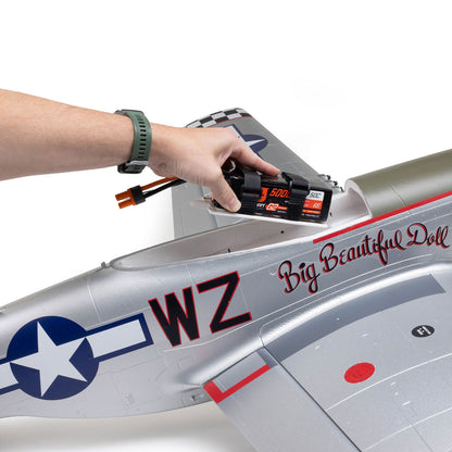 E-flite P-51D Mustang "Big Beautiful Doll" 1.5m BNF Basic with AS3X+ and SAFE Select