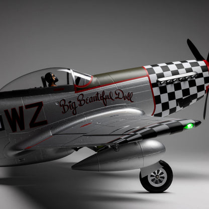 E-flite P-51D Mustang "Big Beautiful Doll" 1.5m BNF Basic with AS3X+ and SAFE Select