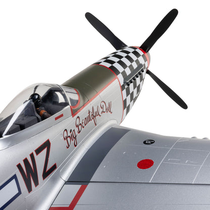 E-flite P-51D Mustang "Big Beautiful Doll" 1.5m BNF Basic with AS3X+ and SAFE Select
