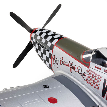 E-flite P-51D Mustang "Big Beautiful Doll" 1.5m BNF Basic with AS3X+ and SAFE Select
