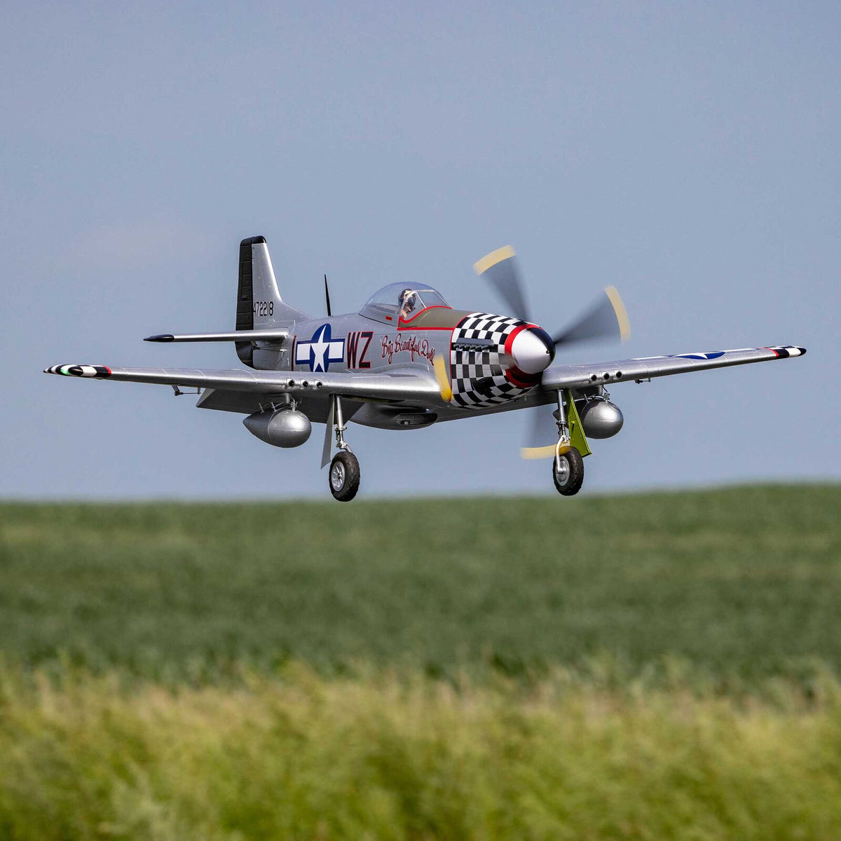 E-flite P-51D Mustang "Big Beautiful Doll" 1.5m BNF Basic with AS3X+ and SAFE Select