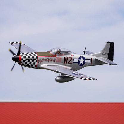 E-flite P-51D Mustang "Big Beautiful Doll" 1.5m BNF Basic with AS3X+ and SAFE Select