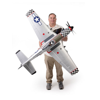 E-flite P-51D Mustang "Big Beautiful Doll" 1.5m BNF Basic with AS3X+ and SAFE Select