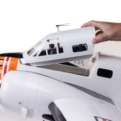 E-flite Beechcraft D18/RC-45J 1.5m BNF Basic with AS3X+ and SAFE Select