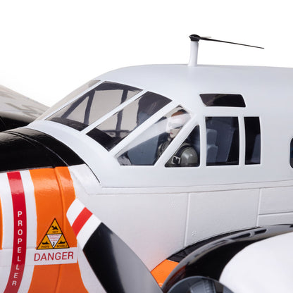 E-flite Beechcraft D18/RC-45J 1.5m BNF Basic with AS3X+ and SAFE Select