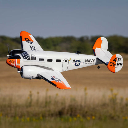 E-flite Beechcraft D18/RC-45J 1.5m BNF Basic with AS3X+ and SAFE Select