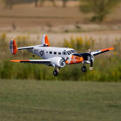 E-flite Beechcraft D18/RC-45J 1.5m BNF Basic with AS3X+ and SAFE Select