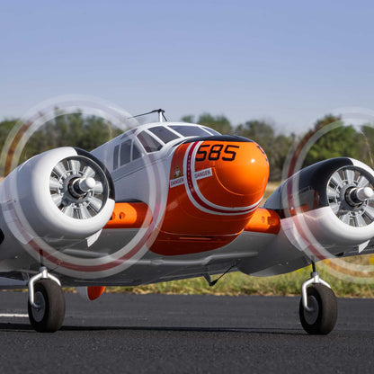 E-flite Beechcraft D18/RC-45J 1.5m BNF Basic with AS3X+ and SAFE Select