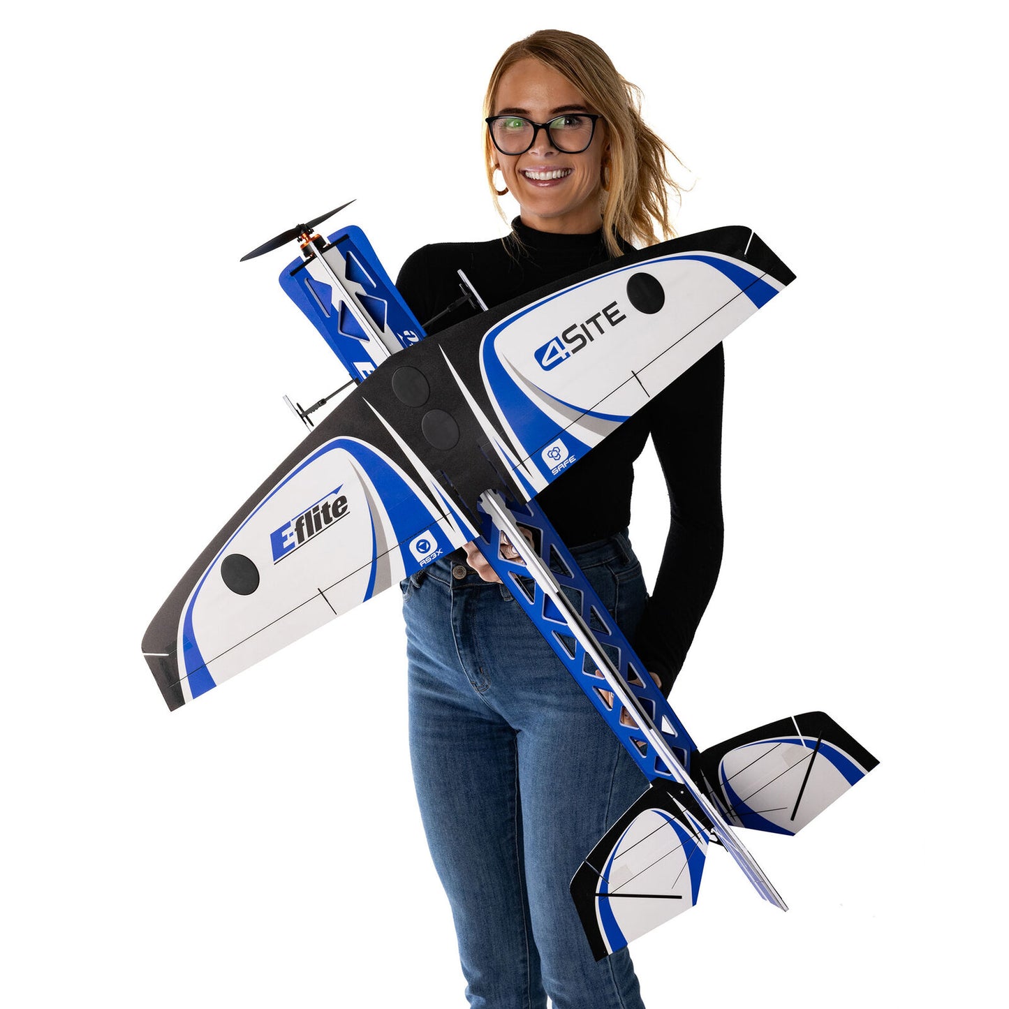 E-flite 4-Site 3D FF (Flat Foamy) 800mm BNF Basic with AS3X+ and SAFE Select