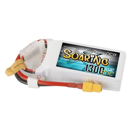 1300mAh 3S 7.4V 30C LiPo Battery with XT60