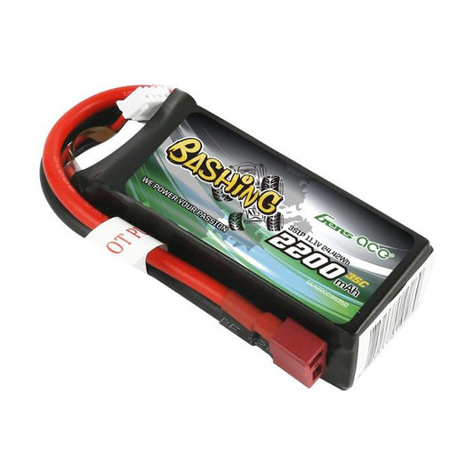 2200mAh 3S 11.1V 35C LiPo Battery with Deans - Bashing