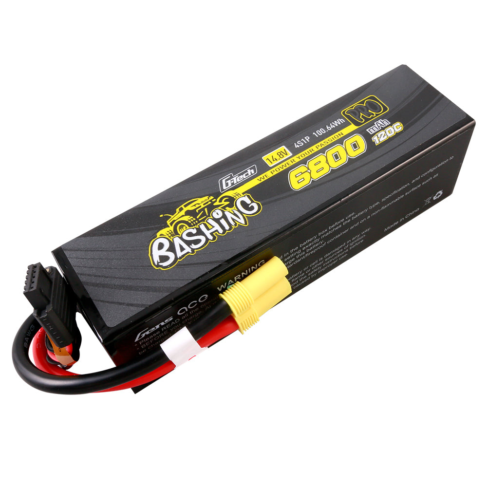 6800mAh 4S 14.8V 120C G-Tech LiPo Battery with EC5 - Bashing