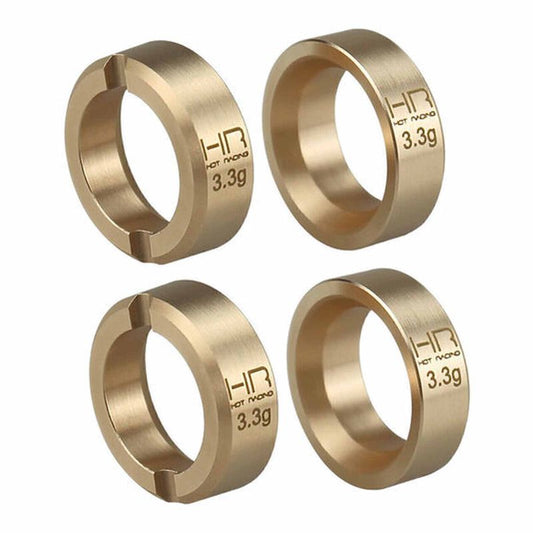 Brass 3.3g Wheel Weights Axial SCX30