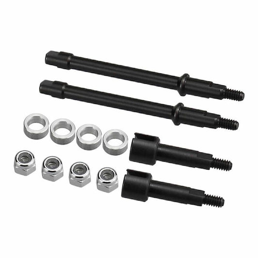 Steel +2mm Drive Stub Axles 1/30 Axial SCX30