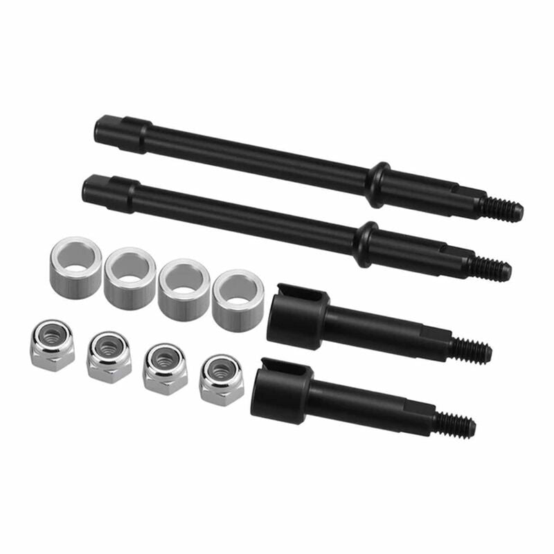 Steel +4mm Drive Stub Axles 1/30 Axial SCX30
