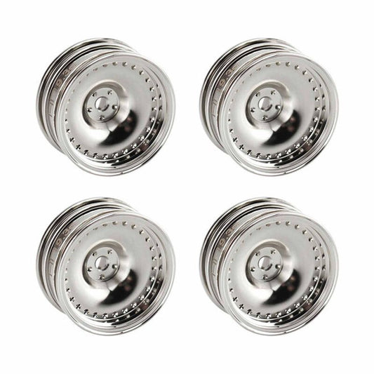 0.7 Inch Brass CL 9.3g Wheels 1/30 Axial SCX30 Chrome (4)