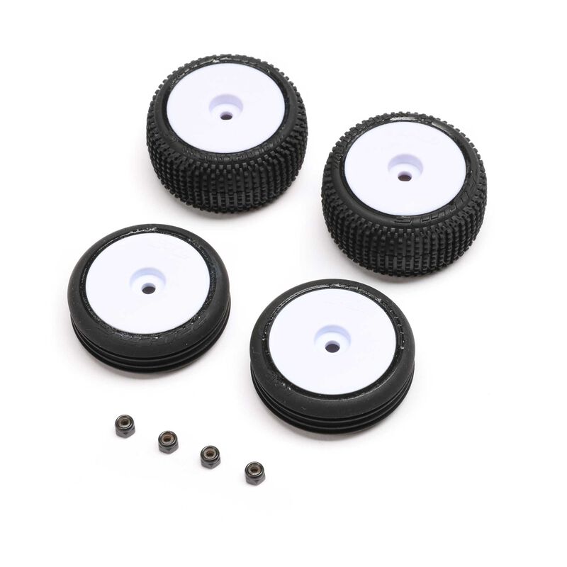 Tyres and Wheels Mounted White Micro-B