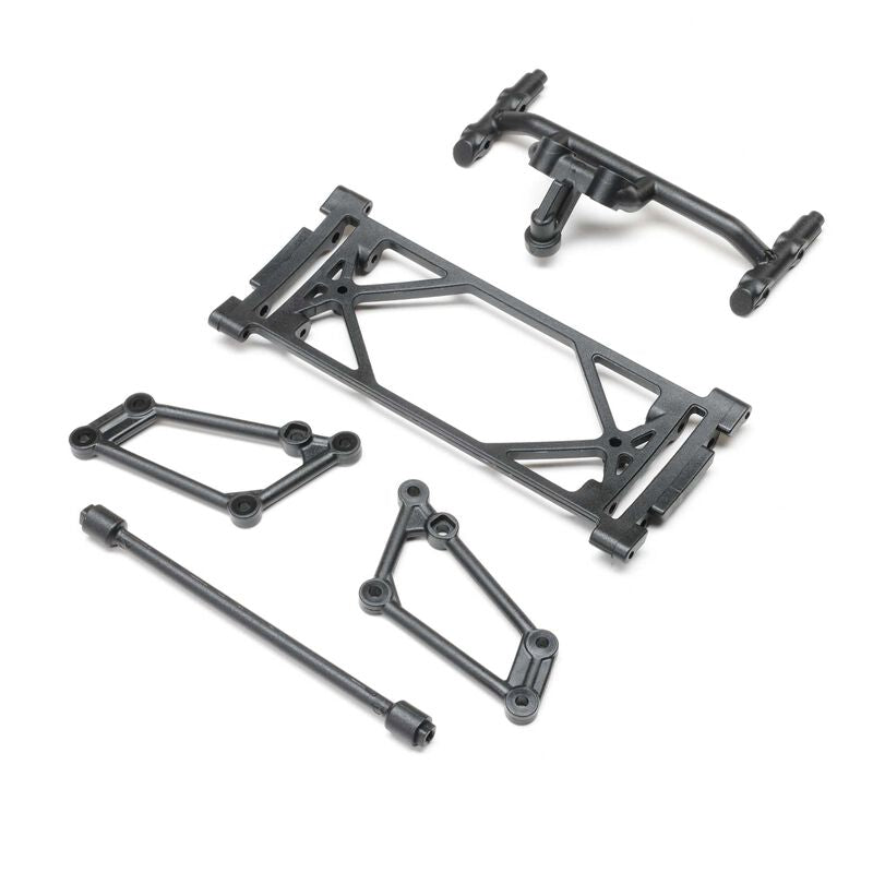Front Wing Mount Set Black 22S Sprint