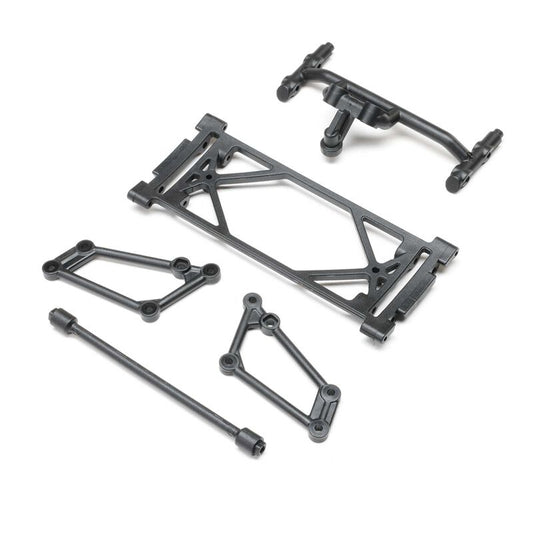 Front Wing Mount Set Black 22S Sprint