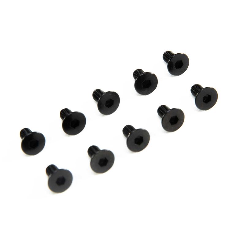 Flat Head Screws M3 x 6mm (10)