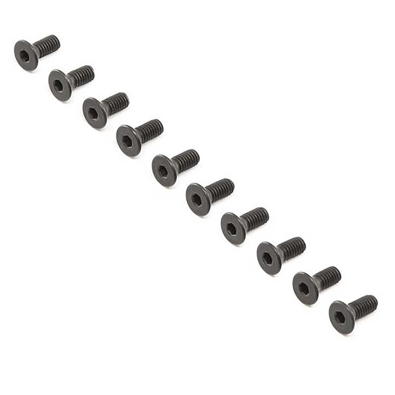 Flat Head Screws M4 x 10mm STL (10)